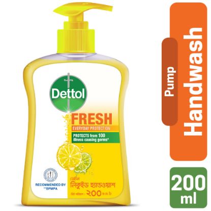 Picture of Dettol Fresh Liquid pH-Balanced Handwash Pump 200 ml