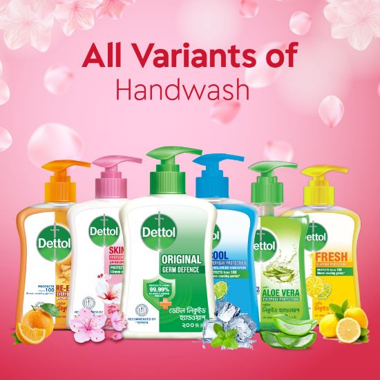 Picture of Dettol Handwash Skincare 200ml Pump, pH-Balanced Liquid Soap with Moisturizers