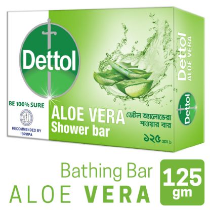 Picture of Dettol Soap Aloe Vera 125gm Bathing Bar, Soap with Aloe Vera Extract