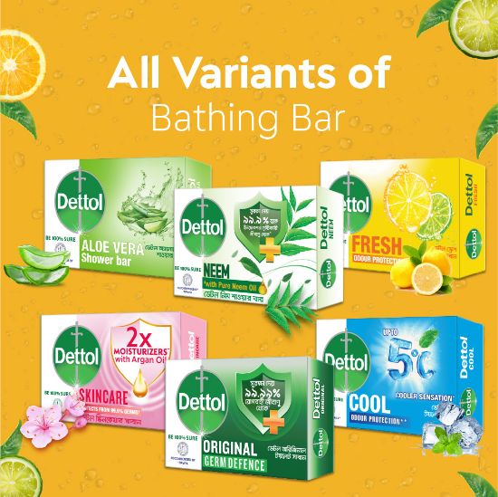 Picture of Dettol Soap Citrus Fresh 125gm Bathing Bar, Soap with Odour Protection