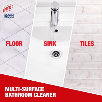 Picture of Harpic Bathroom Cleaner Liquid for Floor, Basin & Tiles, Rose Fragrance- 500ml