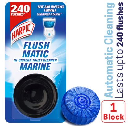 Picture of Harpic Flushmatic 50gm in-Cistern Toilet Cleaner, Automatic Cleaning with Every Flush