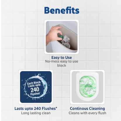 Picture of Harpic Flushmatic Citrus In Cistern Toilet Cleaner Blocks (100g) 2pcs