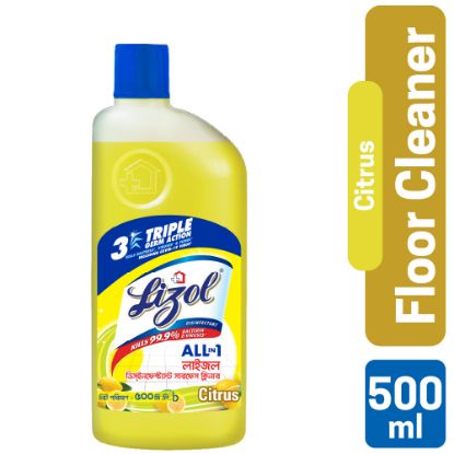 Picture of Lizol Disinfectant Floor & Surface Cleaner 500ml Citrus, Kills 99.9% Germs