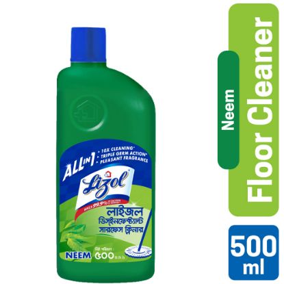Picture of Lizol Disinfectant Floor & Surface Cleaner 500ml Neem, Kills 99.9% Germs