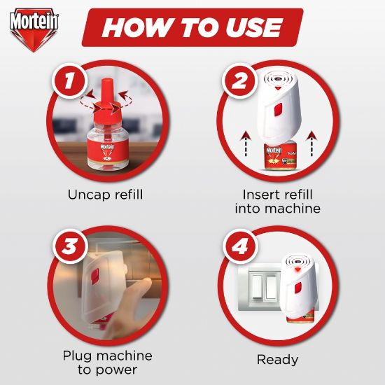 Picture of Mortein Mosquito Repellent Insta Vaporizer Refill 45 ml