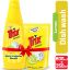 Picture of Trix Dishwashing Liquid 750ml (Bottle & Refill Combo) Lemon Fragrance for Scratch-Free Sparkling Clean Dishes, removes grease stains