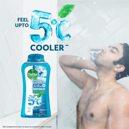 Picture of Dettol Cool upto 5°C Cooler Bodywash with 12Hour Long Lasting Odour Protection 250ml