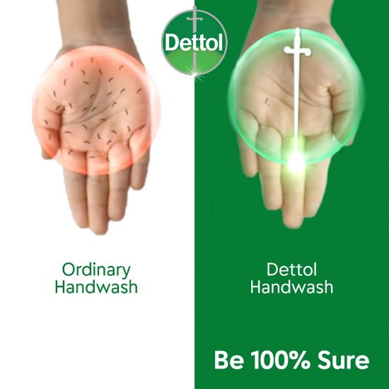 Picture of Dettol Handwash Original 170ml Refill, Liquid Soap with protection from 100 illness-causing germs