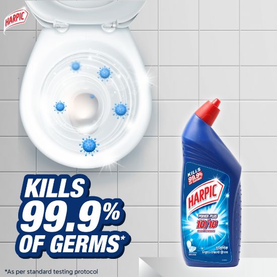 Picture of Harpic Toilet Cleaner 2L (1L X 2), Double Pack Original Power Plus 10/10 Stain Remover