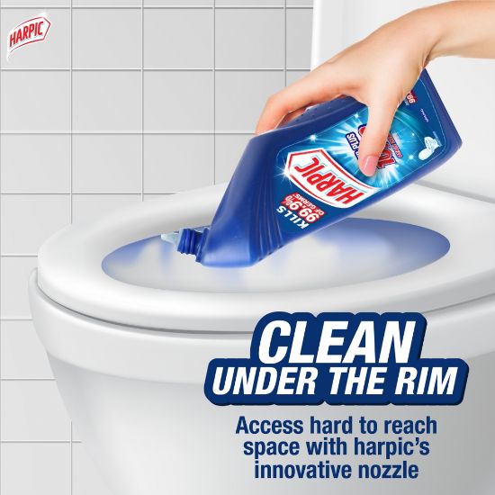 Picture of Harpic Toilet Cleaner 2L (1L X 2), Double Pack Original Power Plus 10/10 Stain Remover