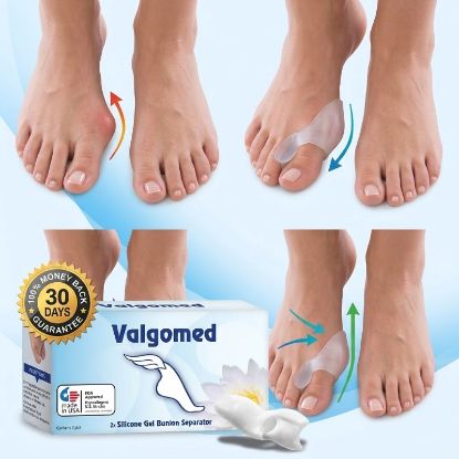 Picture of Valgomed 2x Silicone Gel Bunion Hallux Valgus Separator Fixative bales Toes