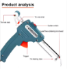 Picture of 60W Electric Soldering Iron Gun Hand-held Internal Heating Soldering Iron With Tin Gun Soldering Welding Repair Tool