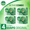 Picture of Dettol Soap Original Germ Defence Quad Pack (125gm X 4), Bathing Bar Soaps with protection from 100 illness-causing germs