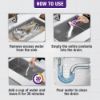 Picture of Harpic Drain Cleaning Xpert Powder 20pcs x 50g, Unblocks Clogged Bathroom, Kitchen & Shower Sink in 30 minutes, Clears Drainpipes, Melts Hair & Grease, Effective Sink and Drain Pipe Cleaner & Blockage Remover