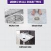Picture of Harpic Drain Cleaning Xpert Powder 20pcs x 50g, Unblocks Clogged Bathroom, Kitchen & Shower Sink in 30 minutes, Clears Drainpipes, Melts Hair & Grease, Effective Sink and Drain Pipe Cleaner & Blockage Remover