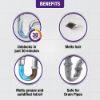 Picture of Harpic Drain Cleaning Xpert Powder 20pcs x 50g, Unblocks Clogged Bathroom, Kitchen & Shower Sink in 30 minutes, Clears Drainpipes, Melts Hair & Grease, Effective Sink and Drain Pipe Cleaner & Blockage Remover