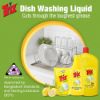 Picture of Trix Dishwashing Liquid 250ml Refill Lemon Fragrance for Scratch-Free Sparkling Clean Dishes, removes grease stains with power-rich thick foam