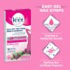 Picture of Veet Wax Strips for Bikini Line, Underarm, Upper Lips & Facial Hair, 16 One-Side Strips (2 Strips Patched Together X 8) & 3 Perfect Finish Wipes for Long Lasting Smoothness, Normal Skin, Made in France
