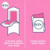 Picture of Veet Wax Strips for Bikini Line, Underarm, Upper Lips & Facial Hair, 16 One-Side Strips (2 Strips Patched Together X 8) & 3 Perfect Finish Wipes for Long Lasting Smoothness, Normal Skin, Made in France