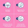 Picture of Veet Wax Strips for Bikini Line, Underarm, Upper Lips & Facial Hair, 16 One-Side Strips (2 Strips Patched Together X 8) & 3 Perfect Finish Wipes for Long Lasting Smoothness, Normal Skin, Made in France